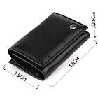 Горизонтальне портмоне зі шкіри унісекс на магніті ST Leather 19331 Чорне, фото 4