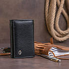 Горизонтальне портмоне зі шкіри унісекс на магніті ST Leather 19331 Чорне, фото 10