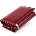 Горизонтальне портмоне зі шкіри жіноче на магніті ST Leather 19333 Бордове, фото 2