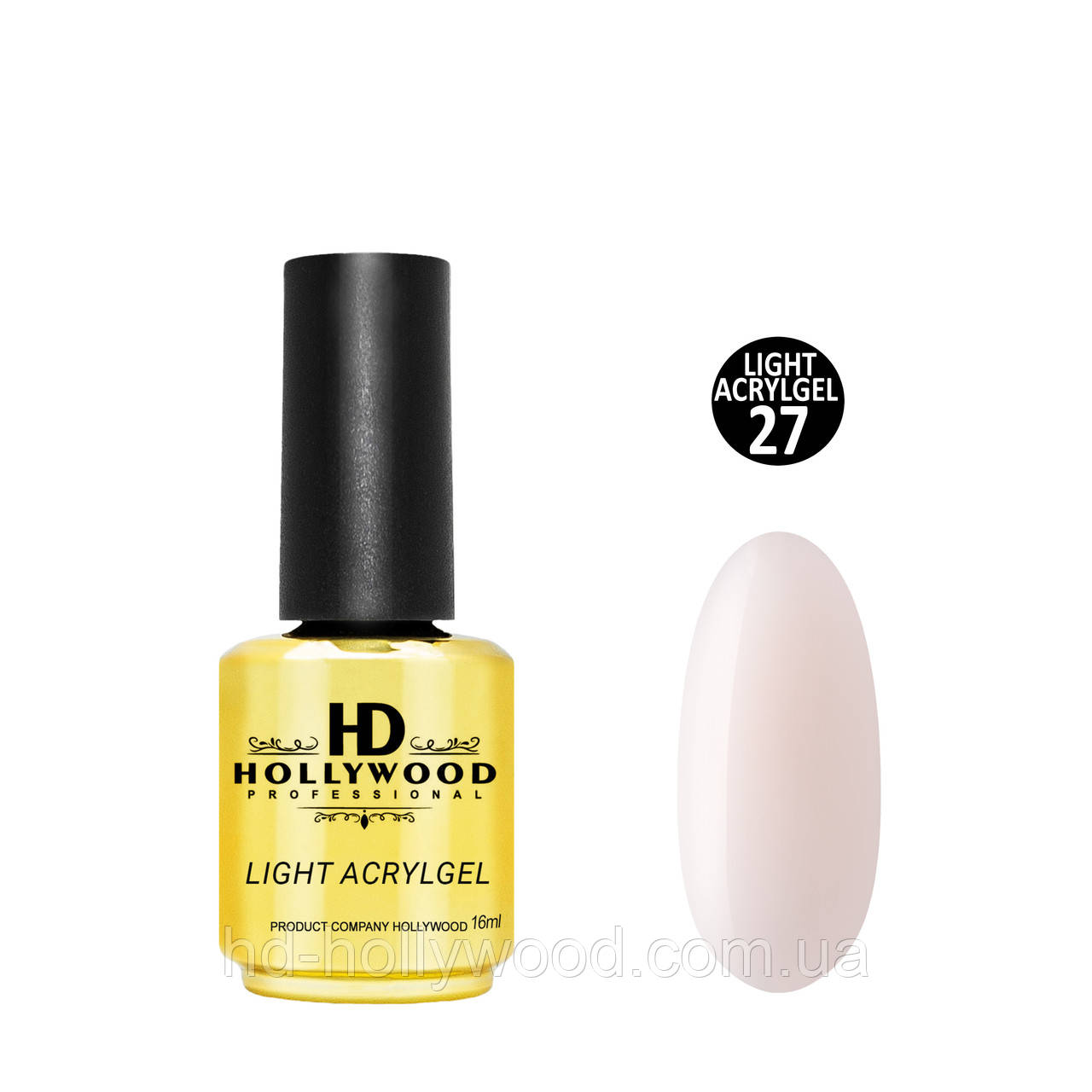 Рідкий акригель Light Acrygel 27 HD Hollywood, фото 1