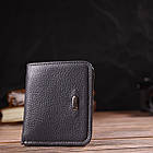 Лаконічний жіночий гаманець невеликого розміру з натуральної шкіри флотар CANPELLINI 21801 Сірий, фото 8