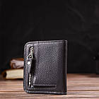 Лаконічний жіночий гаманець невеликого розміру з натуральної шкіри флотар CANPELLINI 21801 Сірий, фото 9