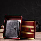 Лаконічний жіночий гаманець невеликого розміру з натуральної шкіри флотар CANPELLINI 21801 Сірий, фото 10