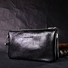 Якісний жіночий клатч із натуральної шкіри GRANDE PELLE 11658 Чорний, фото 7