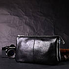 Якісний жіночий клатч із натуральної шкіри GRANDE PELLE 11658 Чорний, фото 8