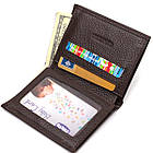 Компактний гаманець для чоловіків із натуральної шкіри флотар CANPELLINI 21873 Коричневий, фото 6