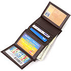 Компактний гаманець для чоловіків із натуральної шкіри флотар CANPELLINI 21873 Коричневий, фото 7