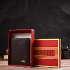 Компактний гаманець для чоловіків із натуральної шкіри флотар CANPELLINI 21873 Коричневий, фото 10