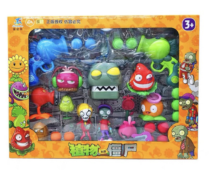 Великий Набір Іграшок Рослини Проти Зомбі 12 шт Plants vs Zombies (01234)