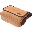 Містка текстильна сумка для ноутбука 13" через плече Vintage 22201Коричнева, фото 5