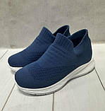 Дитячі легкі тканині кросівки сітка jong golf 31-36 сині, фото 3