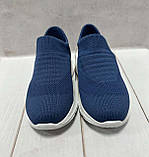 Дитячі легкі тканині кросівки сітка jong golf 31-36 сині, фото 4