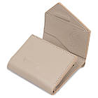 Жіноче компактне шкіряне портмоне GRANDE PELLE 11520 Бежевий, фото 5