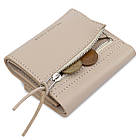 Жіноче компактне шкіряне портмоне GRANDE PELLE 11520 Бежевий, фото 7