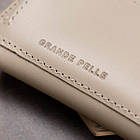 Жіноче компактне шкіряне портмоне GRANDE PELLE 11520 Бежевий, фото 10