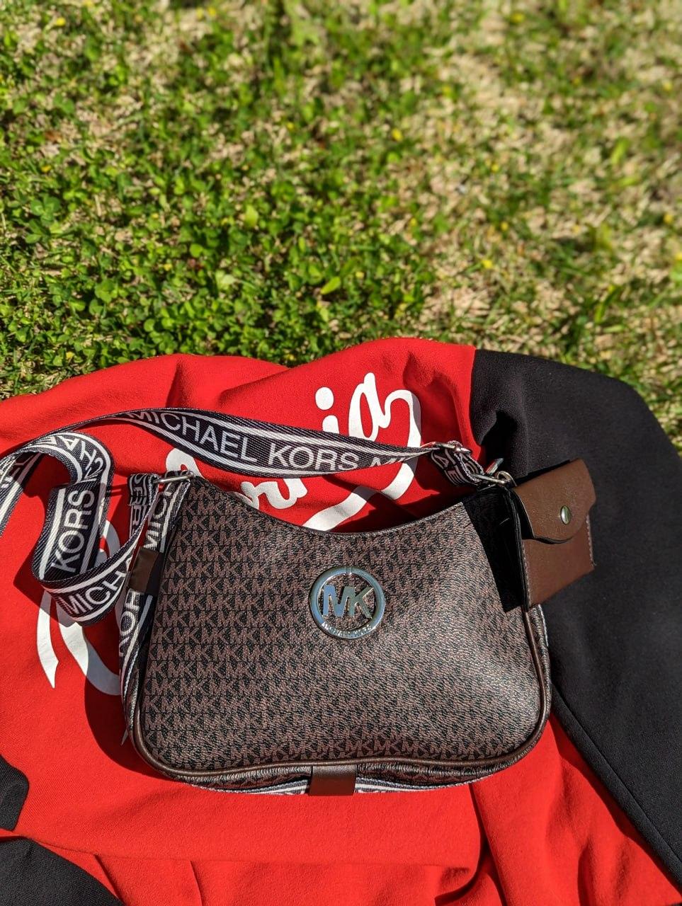 Сумка жіноча Michael Kors крос-боді коричневий Майкл Корс, фото 1