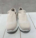 Дитячі легкі тканині кросівки сітка jong golf 31-35 бежеві, фото 3