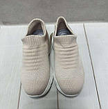 Дитячі легкі тканині кросівки сітка jong golf 31-35 бежеві, фото 4