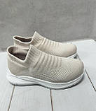 Дитячі легкі тканині кросівки сітка jong golf 31-35 бежеві, фото 5