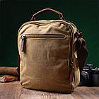 Вертикальна сумка для чоловіків із текстилю Vintage 22239 Пісочний, фото 10