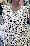Жіноча нічна сорочка великих розмірів із мереживом. Saimeiqi, фото 5
