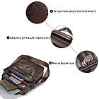 Мессенджер чоловічий на одне відділення 20246 Vintage Коричневий, фото 4