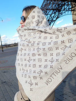 ПАЛАНТИН ШАРФ, ХУСТКА LOUIS VUITTON ЛУЇ ВІТОН молочний-моко