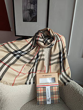 ПАЛАНТИН ШАРФ, ХУСТКА Burberry ЖЕНСЬКИЙ ШАРФ Барбері бежевий