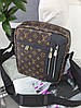 Чоловіча сумка месенджер Луї Віттон через плече коричневий класичний Louis Vuitton, фото 3