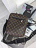 Чоловіча сумка месенджер Луї Віттон через плече коричневий класичний Louis Vuitton, фото 5
