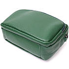 Модна жіноча сумка крос-боді з натуральної шкіри Vintage 22296 Зелена, фото 5