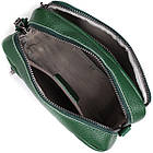 Модна жіноча сумка крос-боді з натуральної шкіри Vintage 22296 Зелена, фото 6