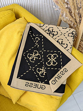 ПАЛАНТИН ШАРФ, ХУСТКА Guess ЖЕНСЬКИЙ ШАРФ Гес чорно-бежевий