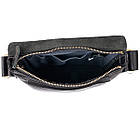 Сумка месенджер в гладкій шкірі GRANDE PELLE 11333 Чорна, фото 6