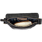 Сумка месенджер в гладкій шкірі GRANDE PELLE 11333 Чорна, фото 8