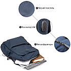 Рюкзак текстильний smart унісекс Vintage 20625 Темно-синій, фото 5