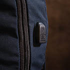 Рюкзак текстильний smart унісекс Vintage 20625 Темно-синій, фото 10