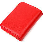 Яскравий жіночий гаманець із місткою монетницею на блискавці з натуральної шкіри Tony Bellucci 22013 Червоний, фото 2