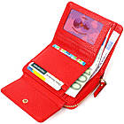 Яскравий жіночий гаманець із місткою монетницею на блискавці з натуральної шкіри Tony Bellucci 22013 Червоний, фото 6