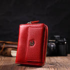 Яскравий жіночий гаманець із місткою монетницею на блискавці з натуральної шкіри Tony Bellucci 22013 Червоний, фото 8