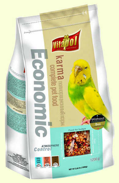 Vitapol Vitapol Economic 1,2 кг Корм для хвилястих папуг (0216)