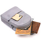 Шкіряний жіночий рюкзак з натуральної шкіри Shvigel 16308 Сірий, фото 5