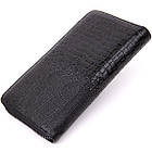 Клатч чоловічий під рептилію Vintage 20438 Чорний, фото 2