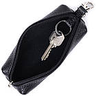 Містка ключниця унісекс з натуральної шкіри Shvigel 16227 Чорна, фото 6