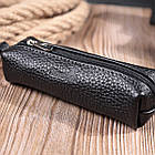 Містка ключниця унісекс з натуральної шкіри Shvigel 16227 Чорна, фото 7