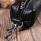 Містка ключниця унісекс з натуральної шкіри Shvigel 16227 Чорна, фото 9