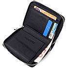 Портмоне для жінок на блискавці в класичному кольорі із натуральної шкіри ST Leather 19488 Чорний, фото 5