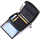 Портмоне для жінок на блискавці в класичному кольорі із натуральної шкіри ST Leather 19488 Чорний, фото 6