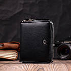 Портмоне для жінок на блискавці в класичному кольорі із натуральної шкіри ST Leather 19488 Чорний, фото 8