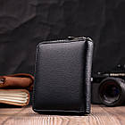 Портмоне для жінок на блискавці в класичному кольорі із натуральної шкіри ST Leather 19488 Чорний, фото 9